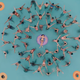 A screenshot of a crowded pool shot from overhead taken from the In the Heights trailer